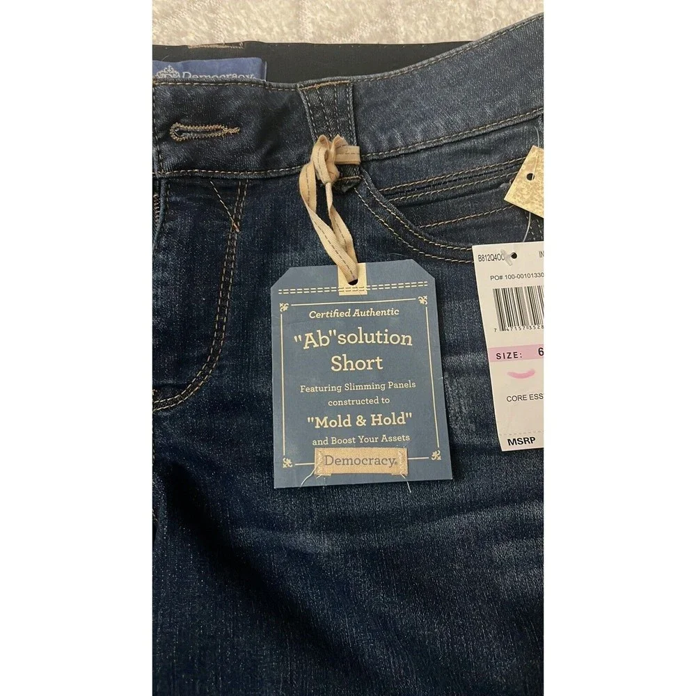 Democracy Dark Wash Blue Jean Shorts - Picture 4 of 8